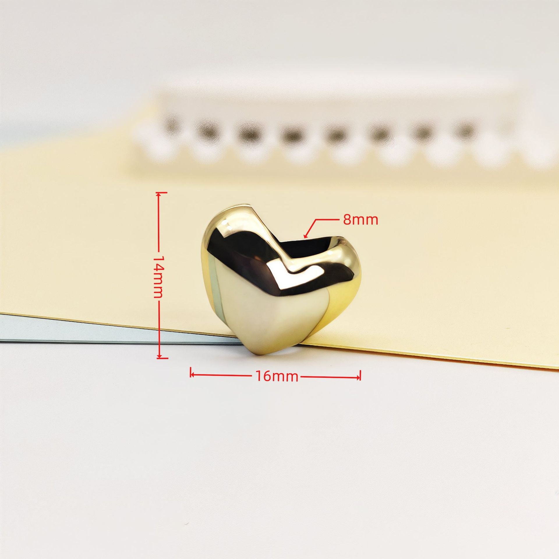 Silver/Gold Big Hole Beads (10pc)