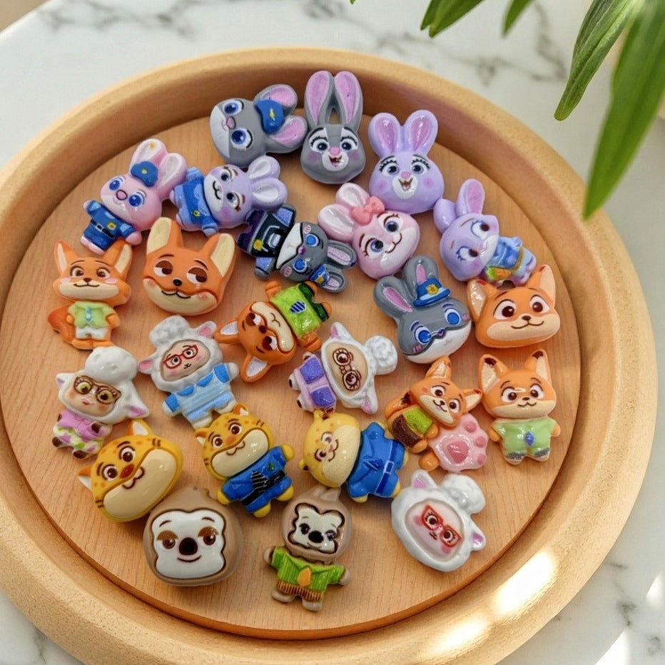 Zootopia Resin Charms(10pc)