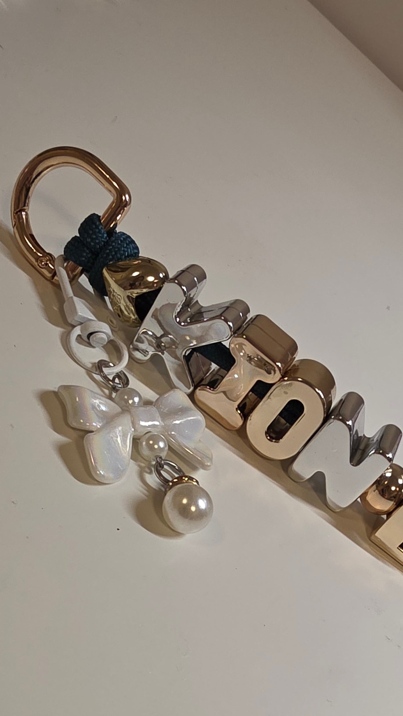 Bow Pearl keychain(1pc)