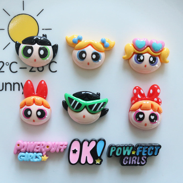 The Powerpuff Girl Resin charm(10pc)
