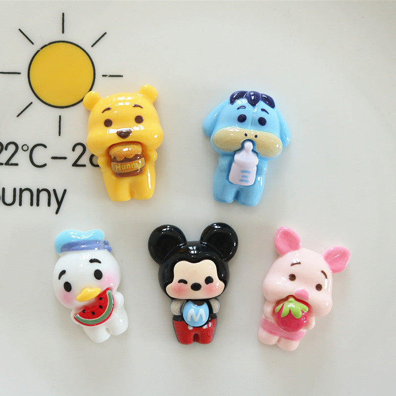 Cartoon Animal Character Resin Charm(10pc)