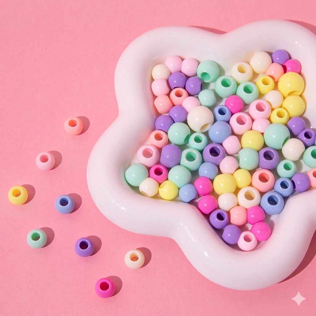 8mm/10mm Acrylic Round Beads (50pc)