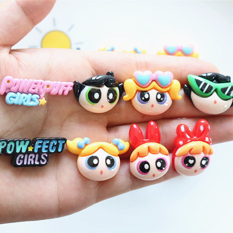 The Powerpuff Girl Resin charm(10pc)