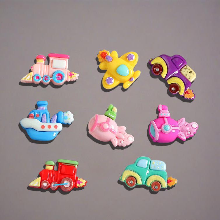 Transportaion resin charms (10pc)