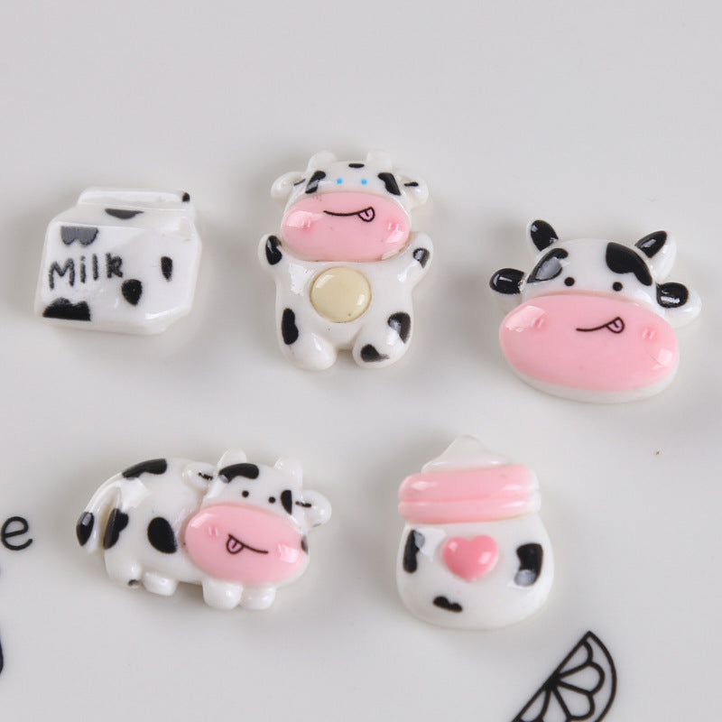 Milk Cow Resin Charms(10pc)