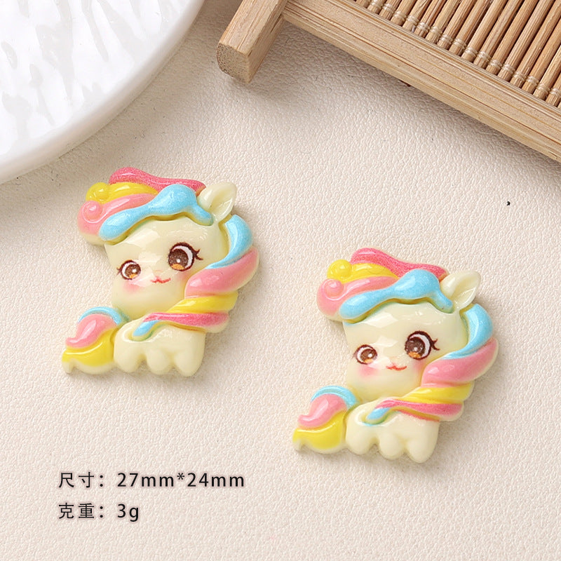 Cute Unicorn Charms(10pc)