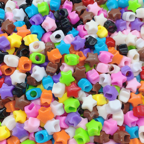 12mm Star / Heart Acrylic Beads (50pc)