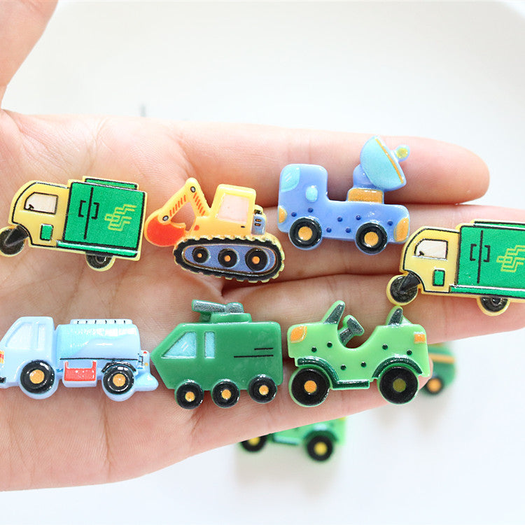 Transportaion resin charms (10pc)