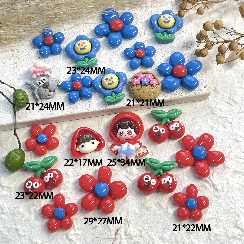 Little Red Riding Hood Charms(10pc)