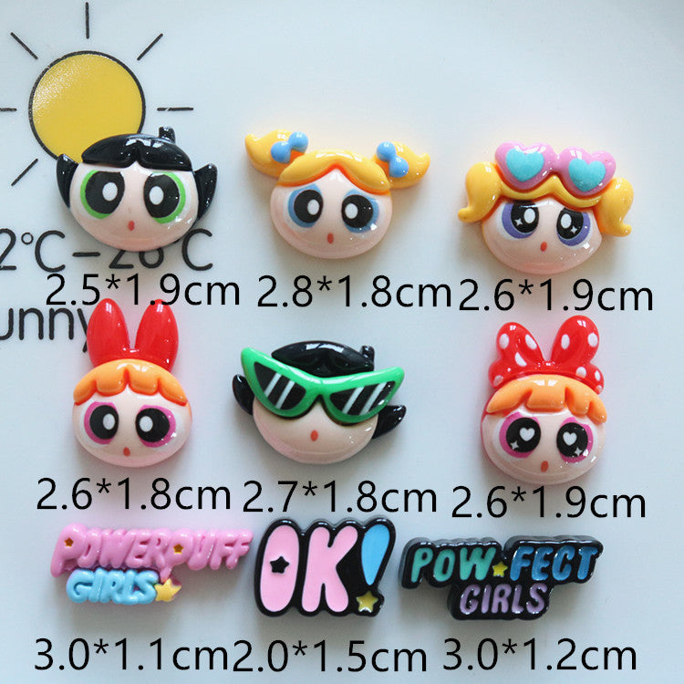 The Powerpuff Girl Resin charm(10pc)