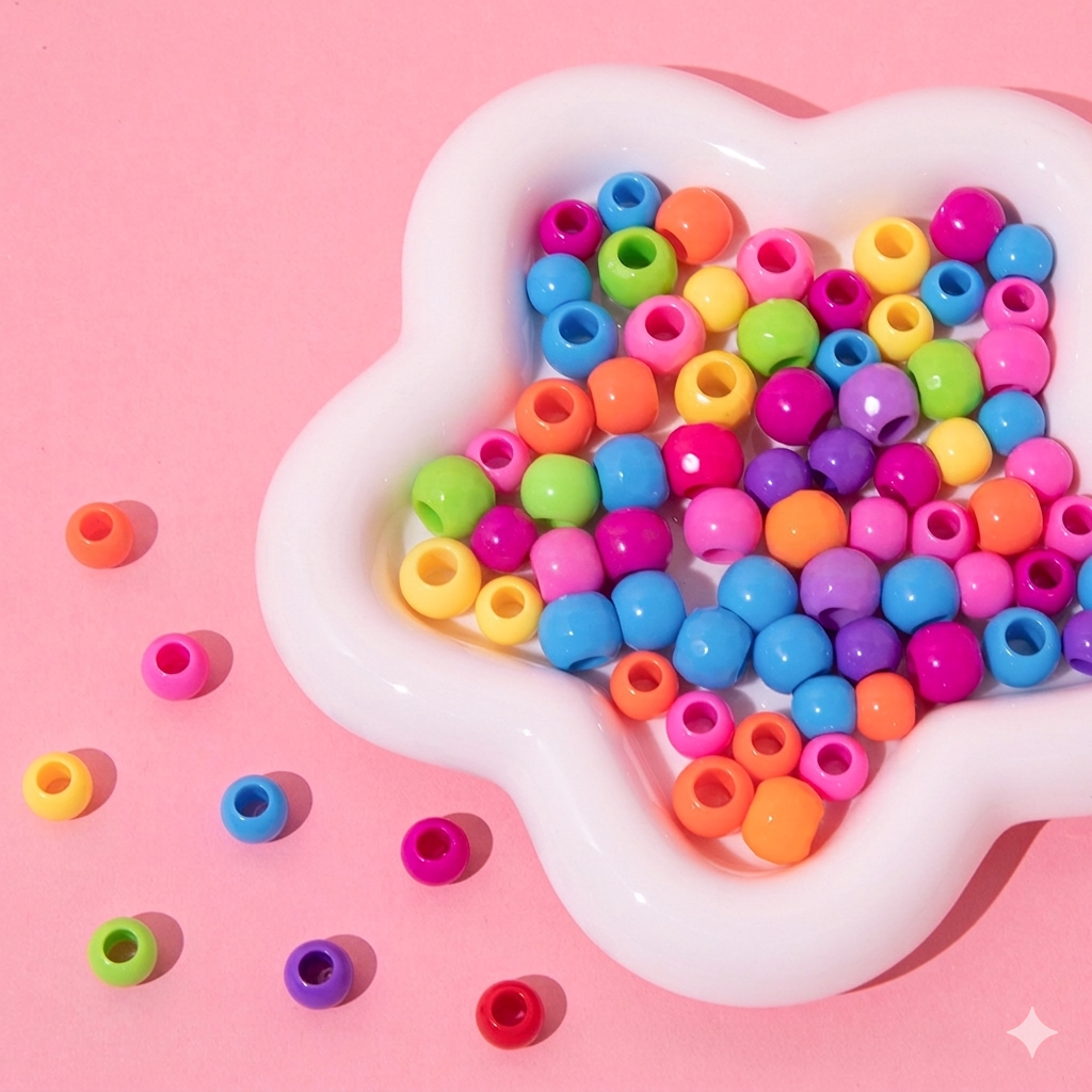 8mm/10mm Acrylic Round Beads (50pc)