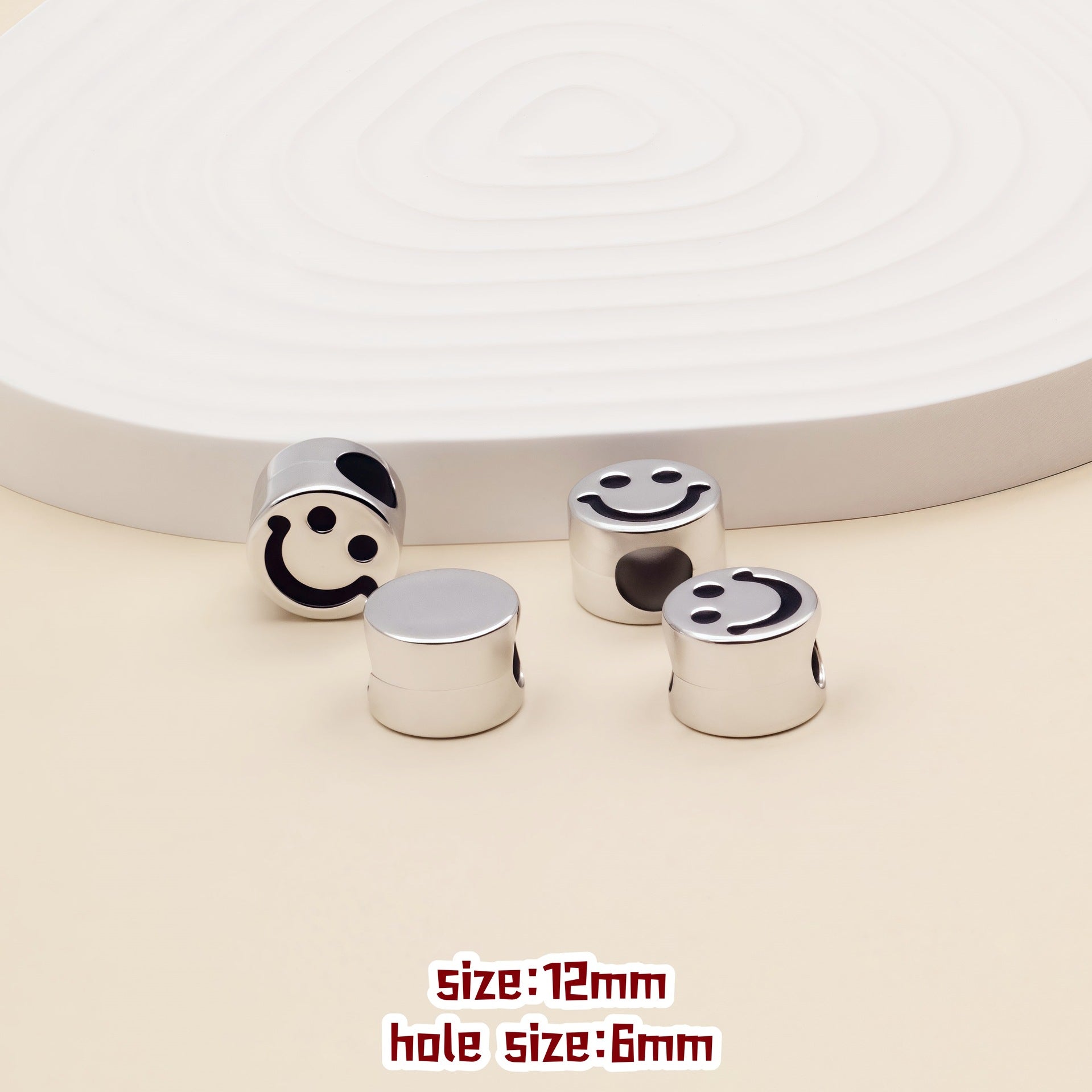 Silver/Gold Big Hole Beads (10pc)