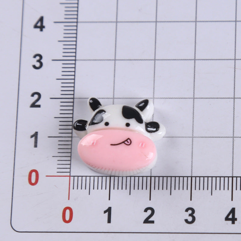 Milk Cow Resin Charms(10pc)