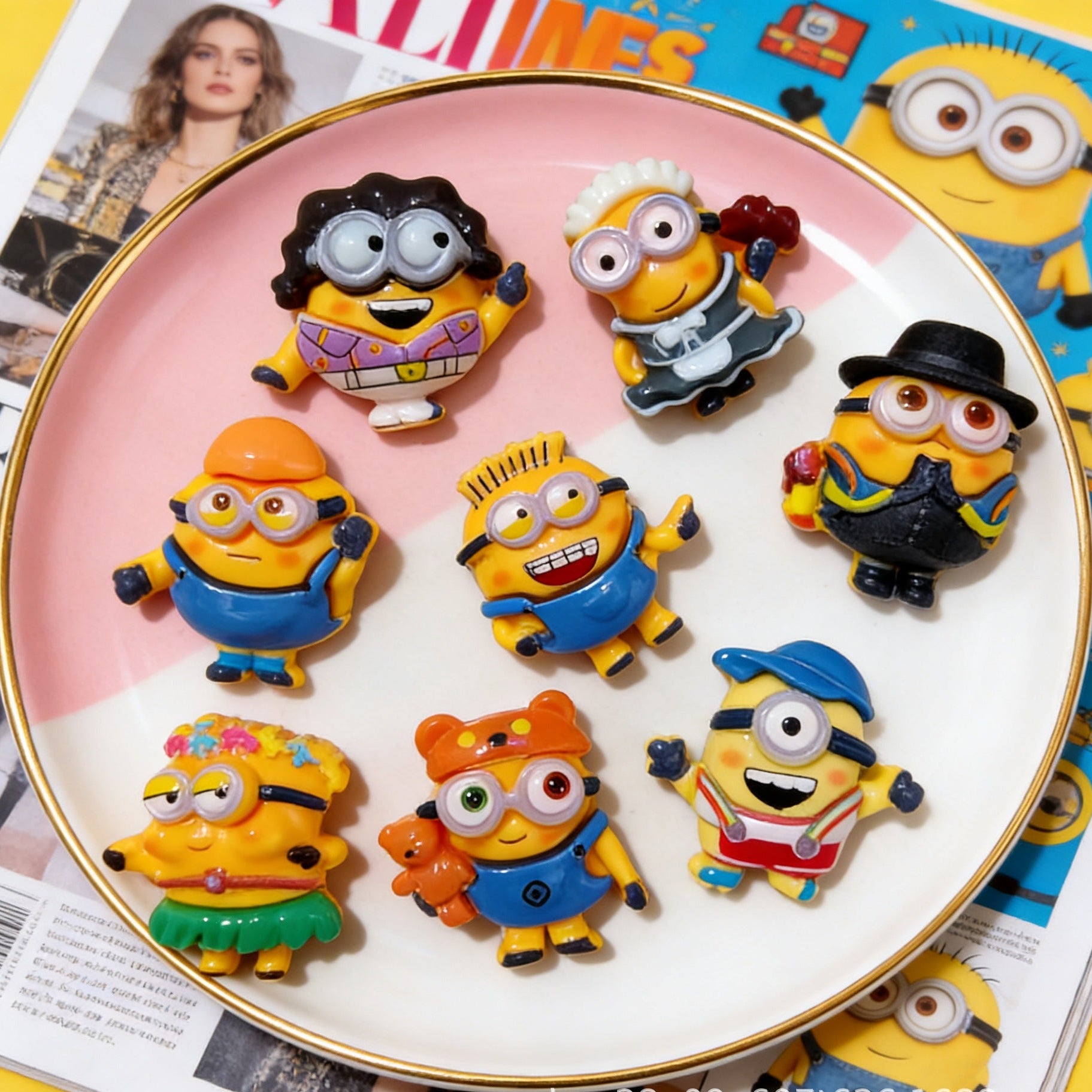 Minions Resin Charms(10pc)