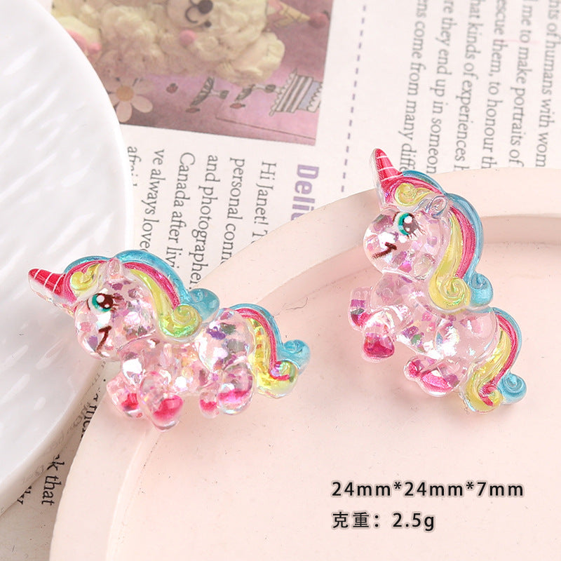 Glitter Unicorn Charms(10pc)