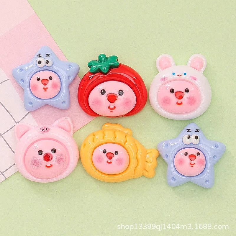 Loopy Resin Charms(10pc)