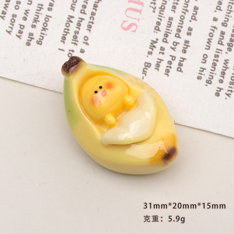 Banana Bed Resin Charms(10pc)