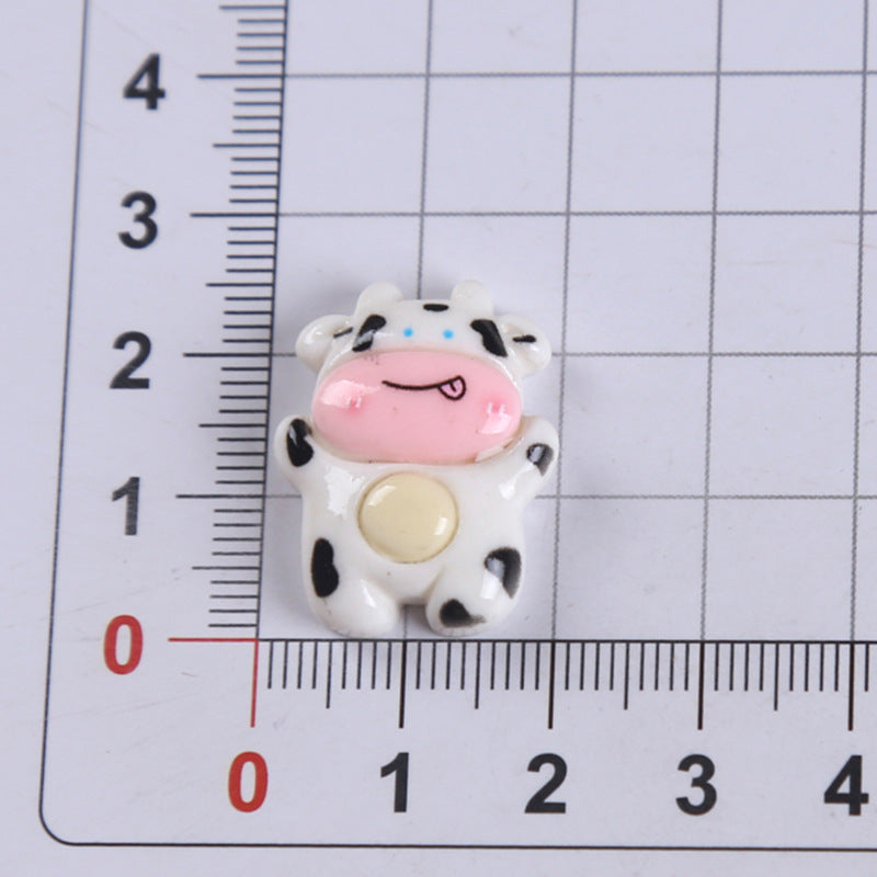 Milk Cow Resin Charms(10pc)