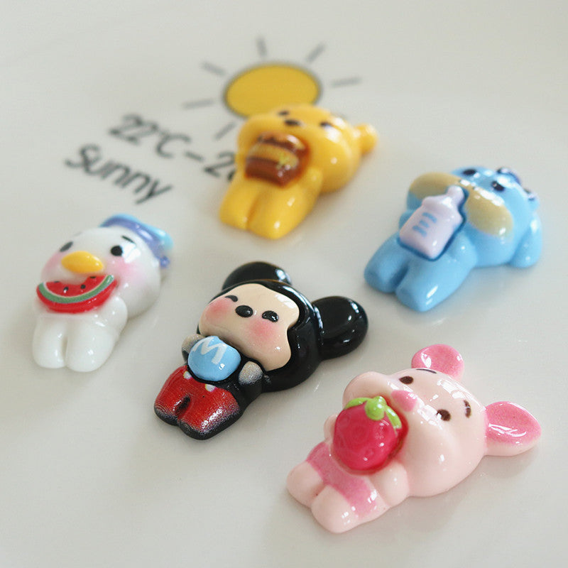 Cartoon Animal Character Resin Charm(10pc)