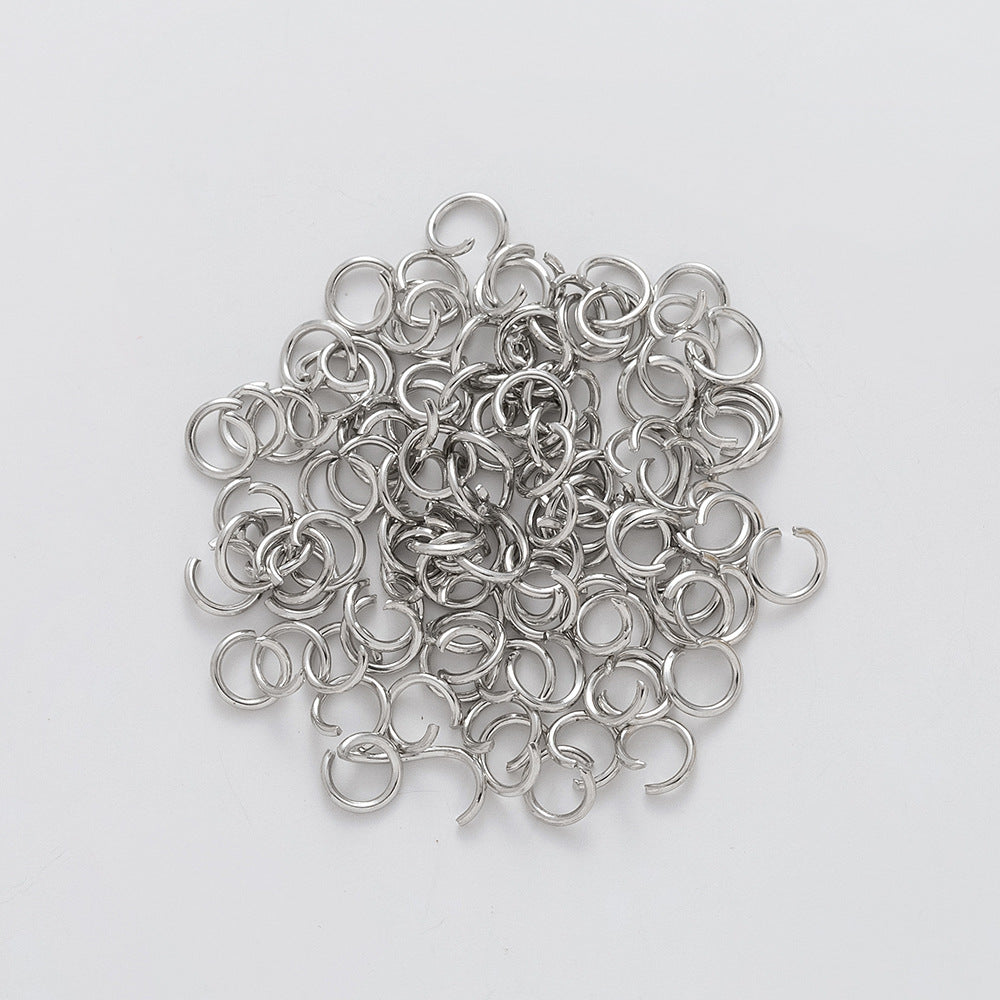 8mm Silver Open Ring(50pc)