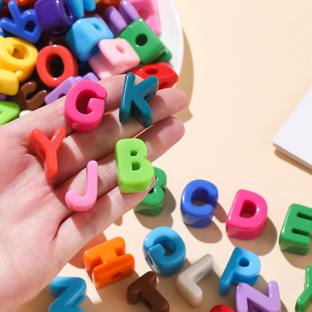 Basic Acrylic Letter Beads(10pc)