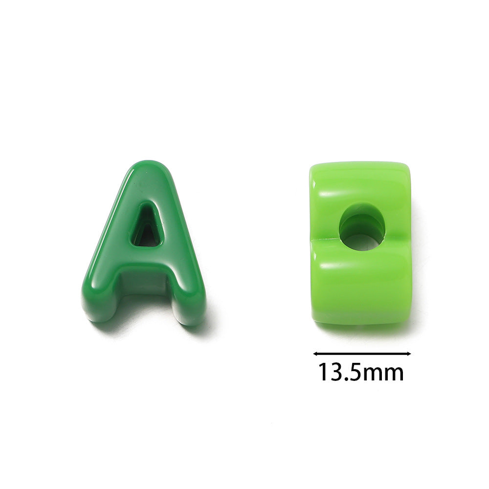 Basic Acrylic Letter Beads(10pc)