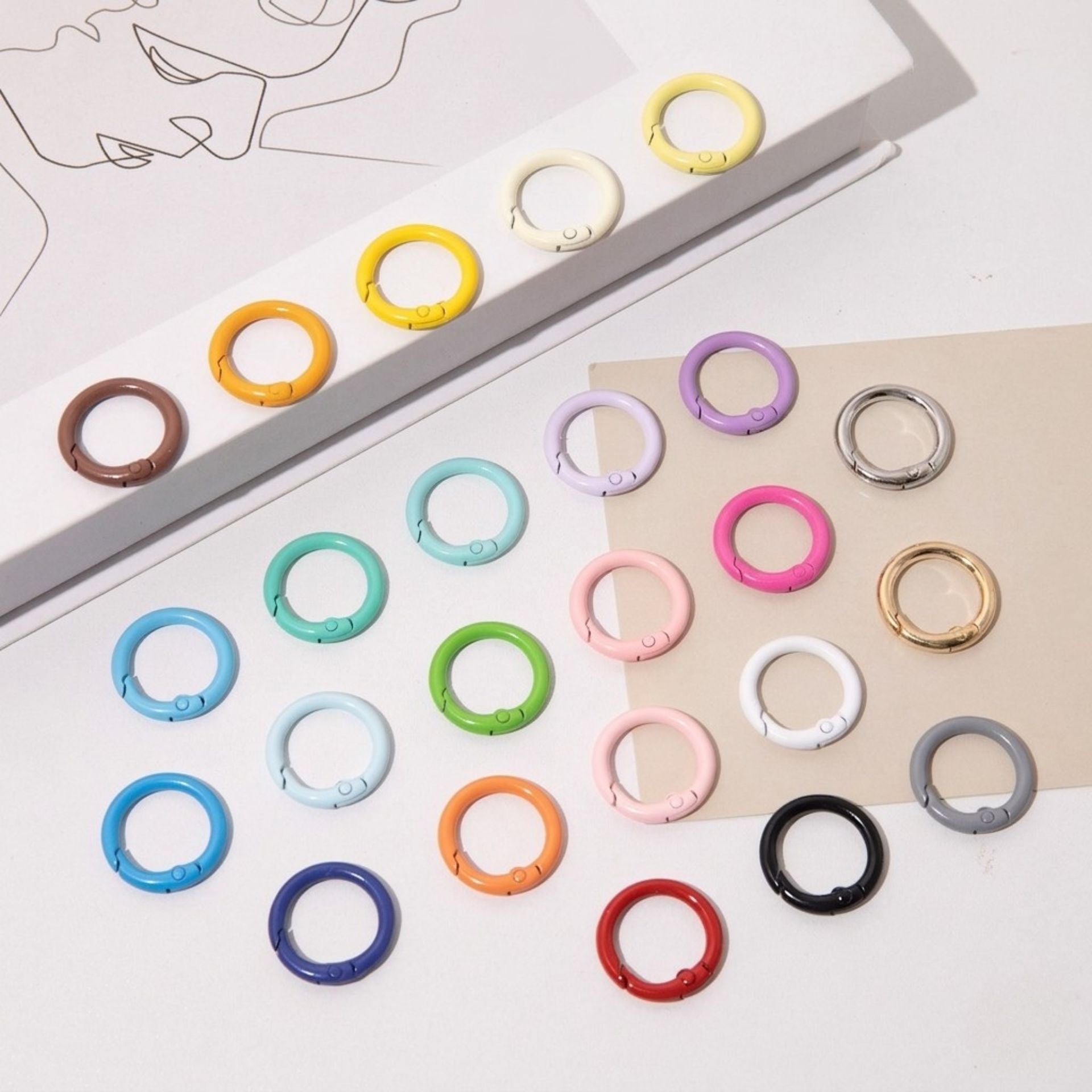 25mm Basic O-ring Keychain(10pc)