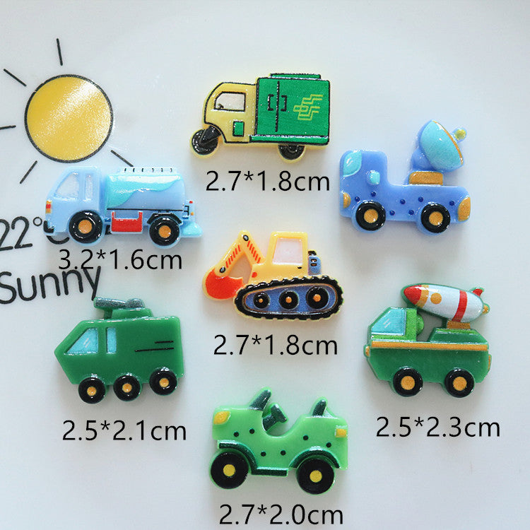 Transportaion resin charms (10pc)