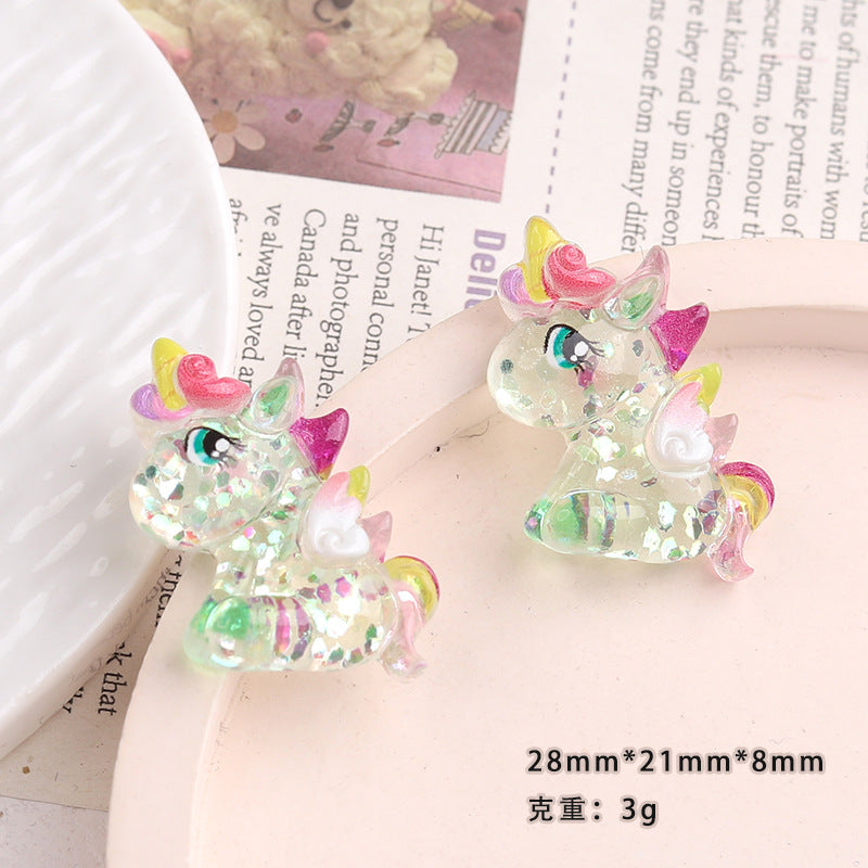 Glitter Unicorn Charms(10pc)
