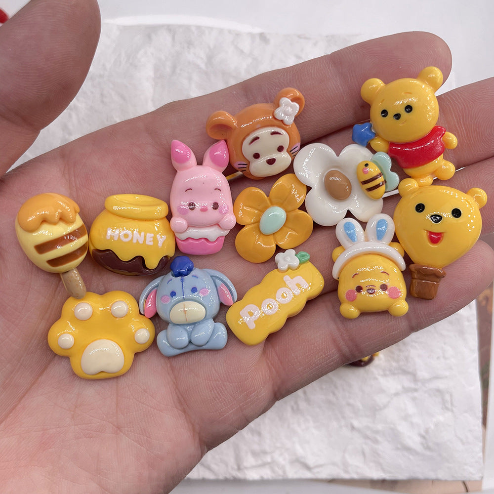 Pooh & friends Resin Charms(10pc)