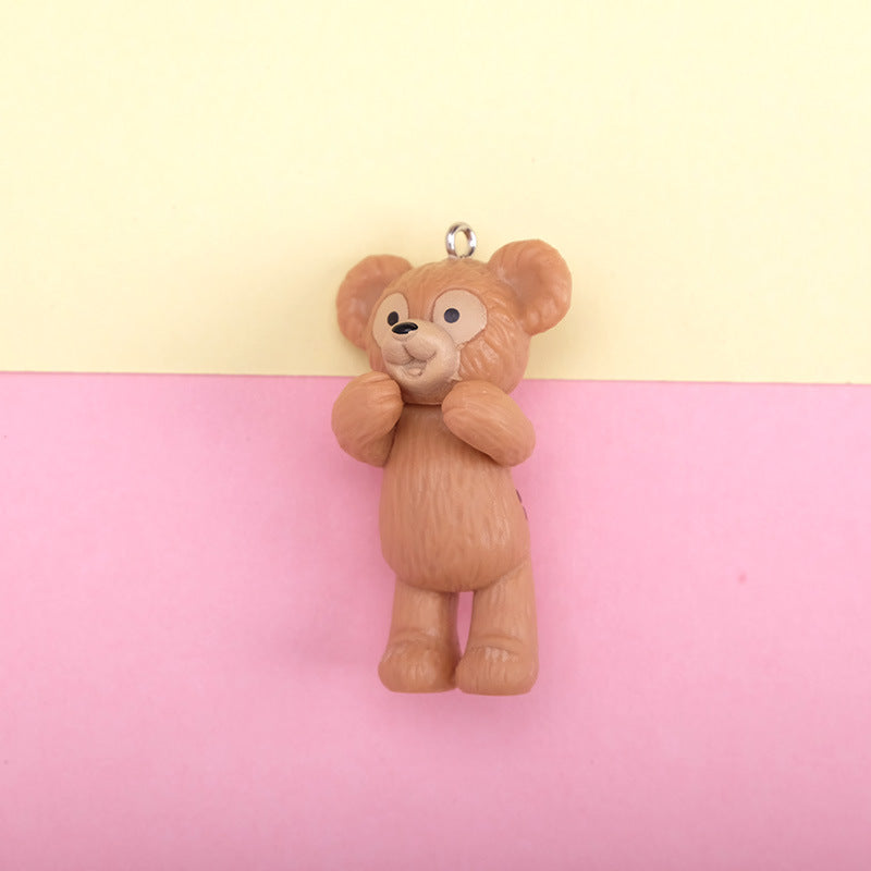 Animal Charms with pin [Bunny/Teddy/Cat/Duck/Dog/Dino](1pc)