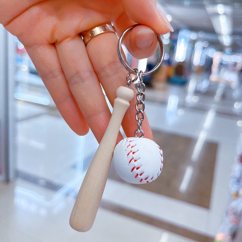Sports keychain[Basketball/Baseball/Tennis/Soccer](1pc)