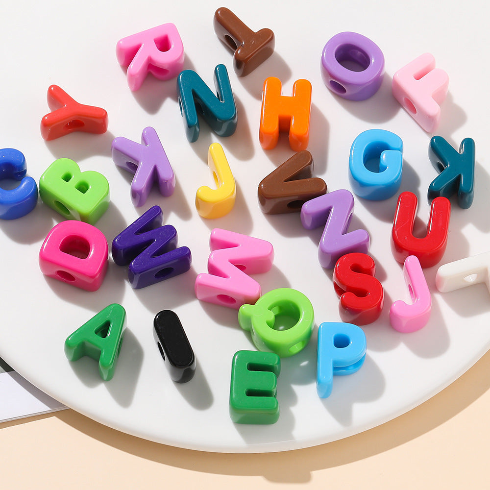 Basic Acrylic Letter Beads(10pc)