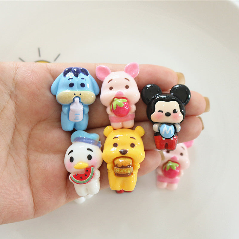 Cartoon Animal Character Resin Charm(10pc)